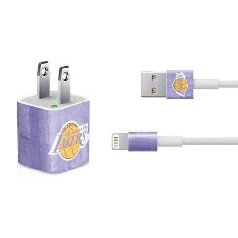 NBA Los Angeles Lakers Hardwood Classics iPhone Charger (5W USB) Skin